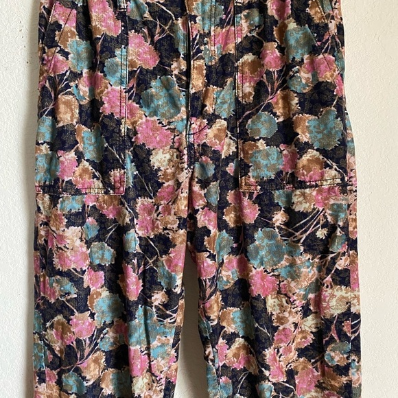 Anthropologie Anisa Floral Corduroy  Floral Tapestry Grandmacore Joggers Size S - Picture 5 of 12